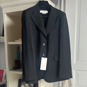 Gucci Black Women's Tailored Single-Breasted Blazer